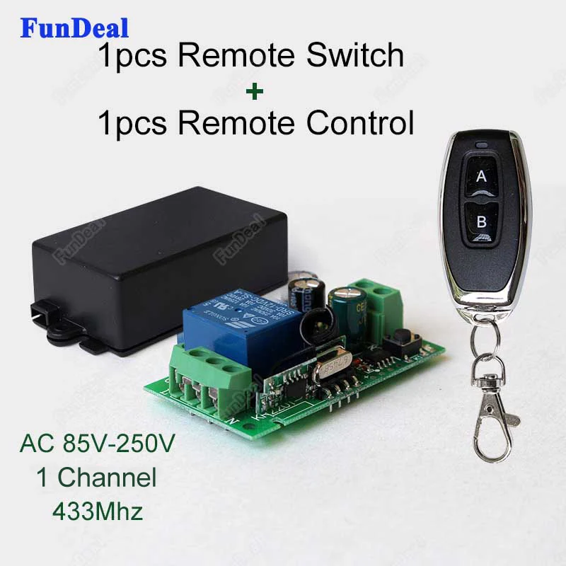 YIZAN 12V 1CH 433 MHz Telecomando universale senza fili Interruttore ricevitore RF Ricevitore 433 MHz Modulo pulsante Kit DIY YIZAN 12V 1CH 433 MHz Telecomando universale senza fili Interruttore ricevitore RF Ricevitore 433 MHz Modulo pulsante Kit DIY
