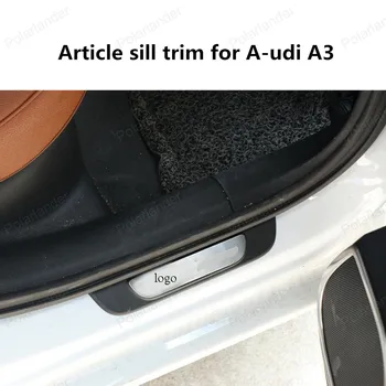 

Stainless Steel scuff plate door sill sills Trim Car Accessories car-styling For A-udi A3 High Quality