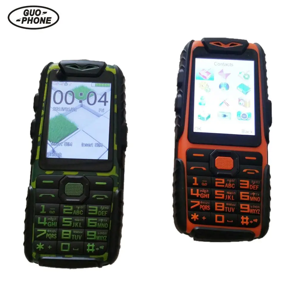 Guophone A6 Waterproof Power Bank Mobile Phone Dual Sim 2.4