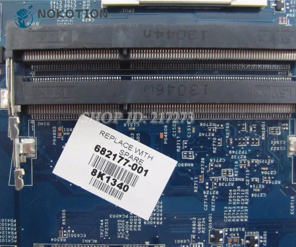 NOKOTION 682177 501 001 для HP pavilion материнская плата ноутбука и UMA MB 48.4ST04.021 DDR3|Материнские