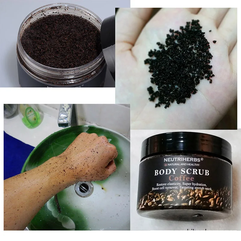 Кофейный скраб для тела Neutriherbs кокосовое натуральное масло отшелушивания