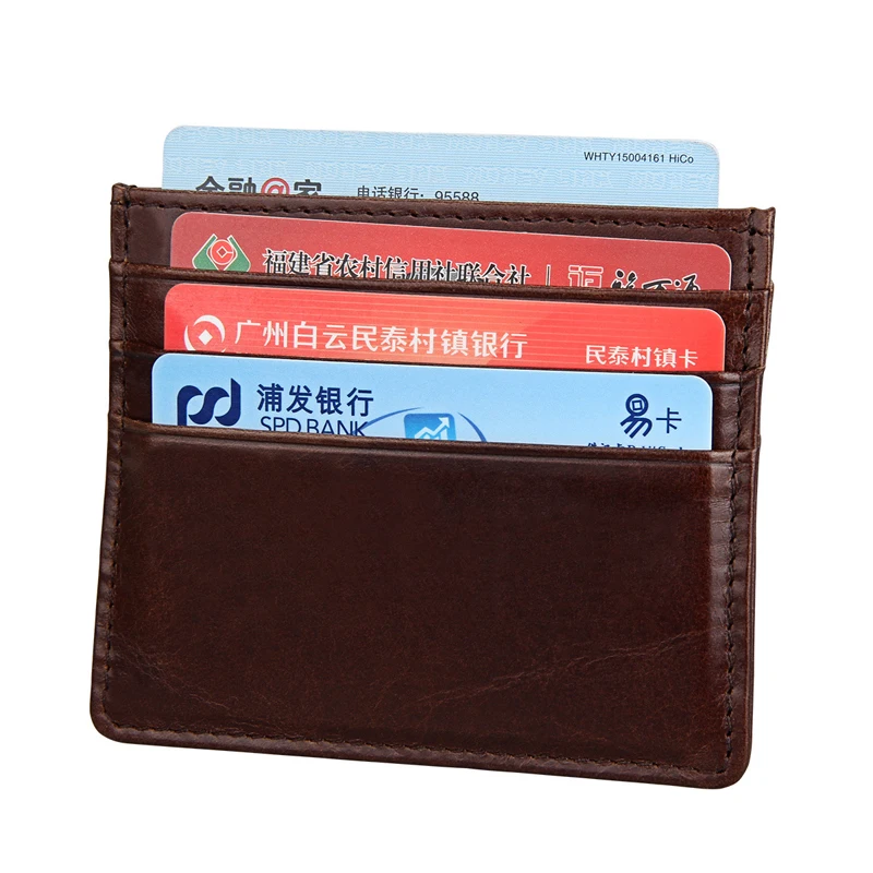 BLEVOLO RFID мини визитница кошельки из натуральной кожи карты пакет кредитные автобусные карты маленький кошелек в винтажном стиле