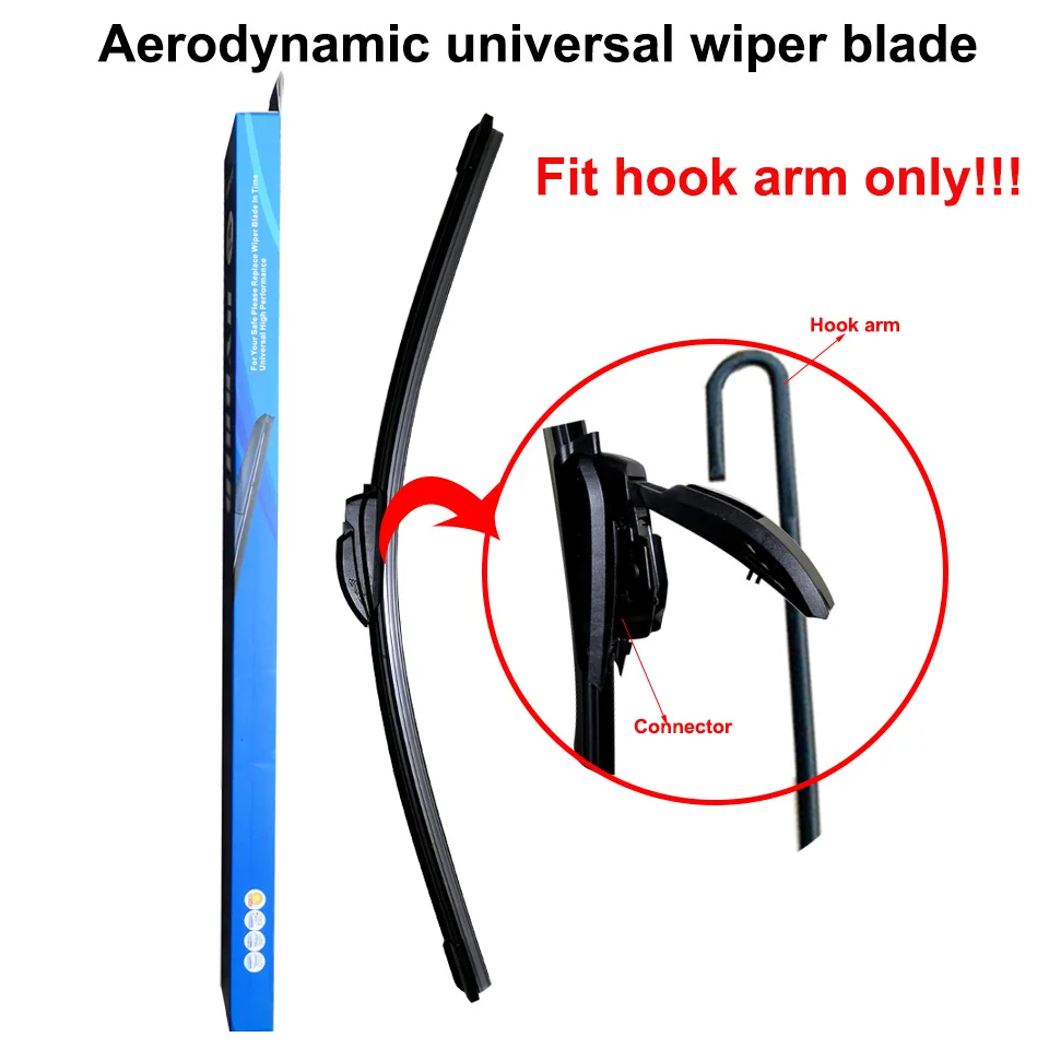 Aerodynamic U hook Universal Car Wiper Blades windshield wipers for
