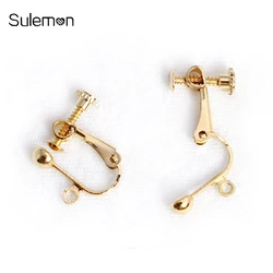 20pcs/Lot Screw Ear Clip DIY Handmade Earrings Findings Jewelry Findings Parts Wholesale AS05