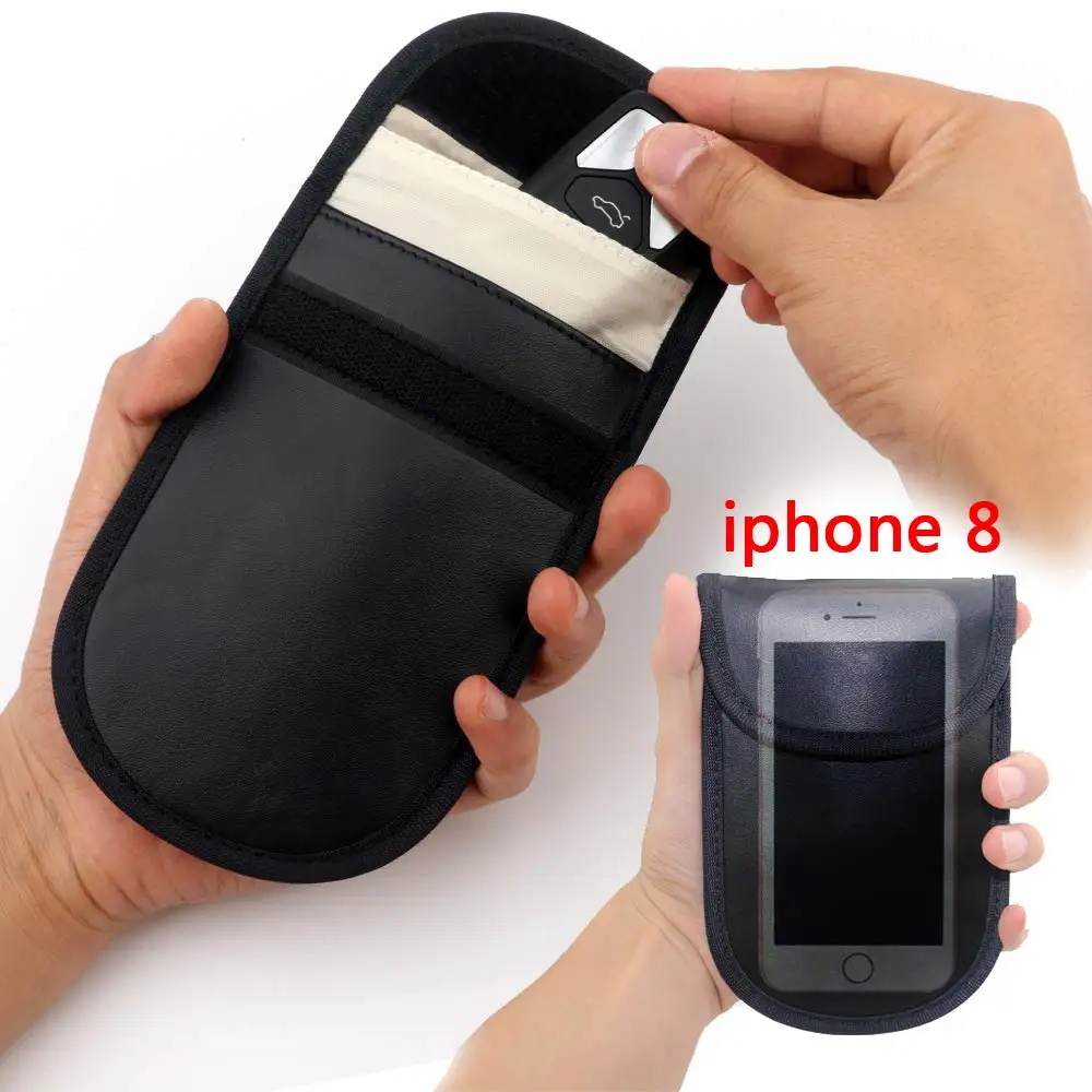 Keyfob RFID Signal Blocking Bag Key Fob Guard Protector Device Shielding,Anti-hacking Assurance For Wireless Car key Credit Card-4