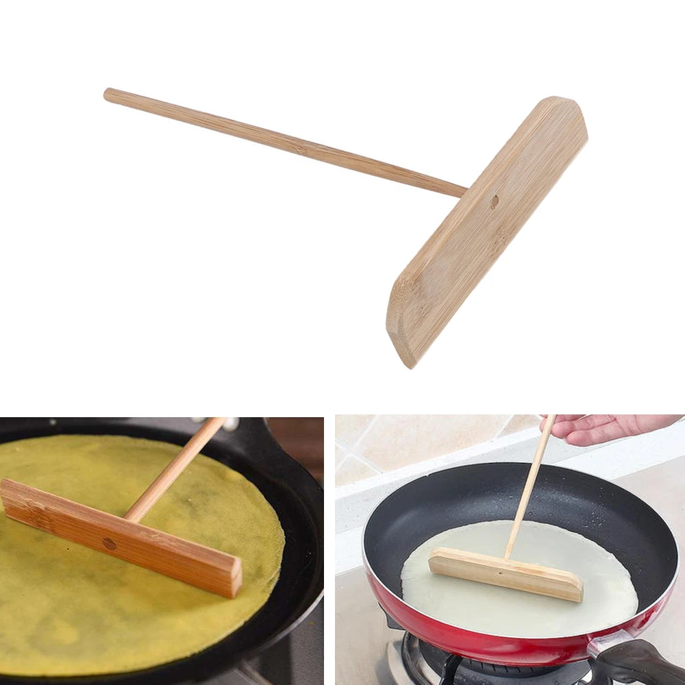 Kitchen & Dining Camisin 4Pcs T Shape Crepe Maker Pancake Batter Wooden