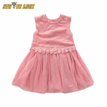 Коллекция года, детское платье с открытыми плечами, вечерние платья принцессы для маленьких девочек, одежда для девочек, Элегантное летнее кружевное розовое платье