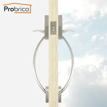 

Probrico door Handles for interior doors Front back Arch Grip Handle with paddle latch for Garage wood gate Dutch door Hardware