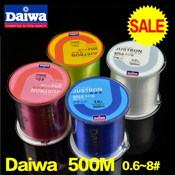 Daiwa 500m fishing line Monofilament Strong Quality Color Nylon Fishing