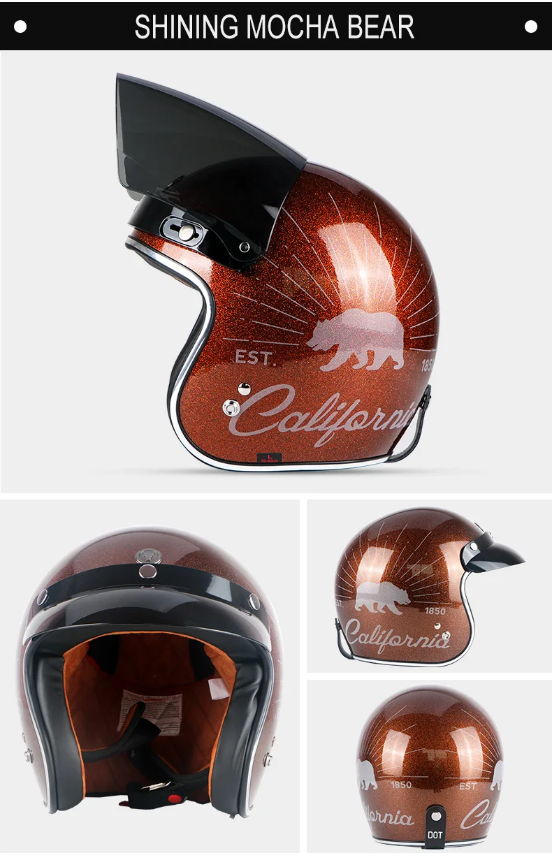 Бренд TORC, мотоциклетный rcycle шлем, винтажный шлем с открытым лицом, флип-шлем, мото rbike, ретро-шлем, шлем capacete