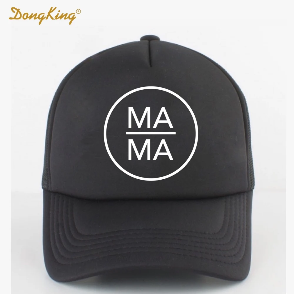 

DongKing Fashion Trucker Hat MAMA PAPA BABY Printed Family Gift Couples Cool Baseball Snapback Caps Meth Cap Men Women Child