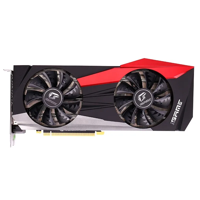 Красочная игровая видеокарта iGame GeForce RTX 2080 Ti 11 ГБ GDDR6 TU102 Core 90 мм двойные вентиляторы 1350 бит 1545 МГц/МГц