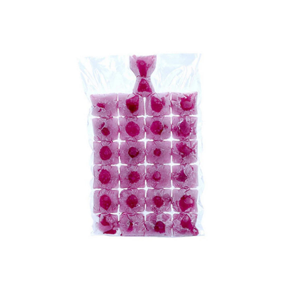 20Pcs Bags Самозапечатываемый многоразовый контейнер для льда замороженный кубик льда Форма мешок льда пищевой силикон складной телескопическая Воронка Кухня Мини-воронка - Цвет: 20Pcs Bags