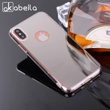 Akabeila телефон Чехлы для iphone 8 чехол ТПУ зеркало для apple iphone 8 iPhone8 5.1 дюймов Чехлы Назад кожа Сумки