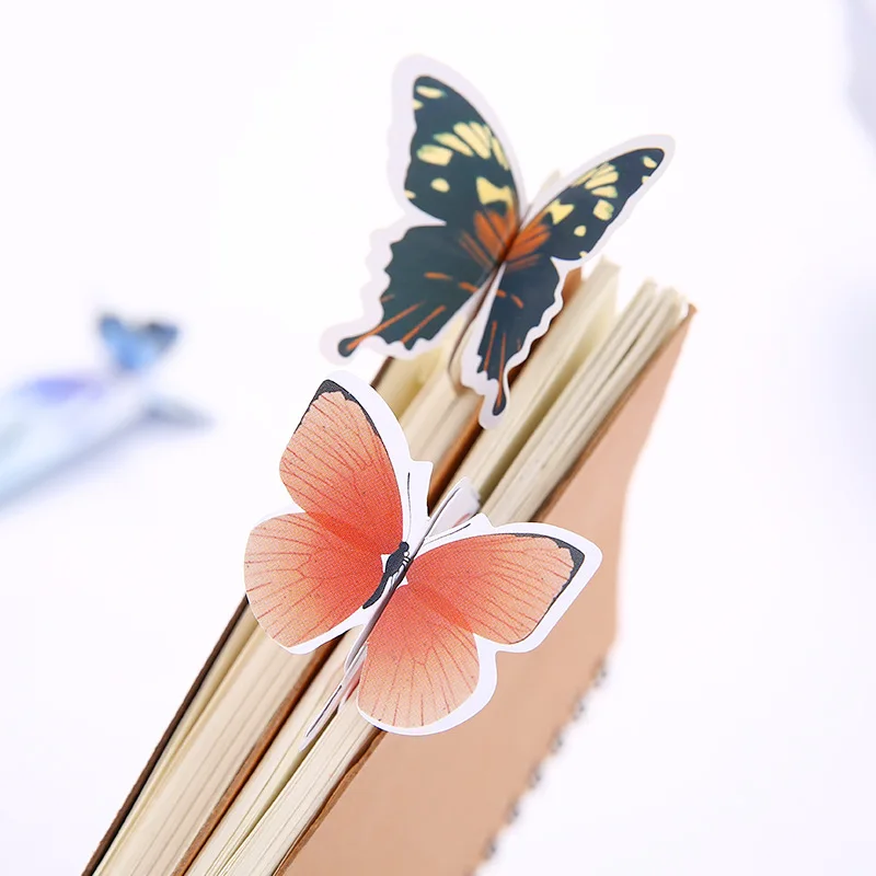 10 шт. Kawaii Flower Butterfly Book marks крафт-держатель для книг Милая Бумага Закладка Подарок для книг заметки школьные офисные принадлежности