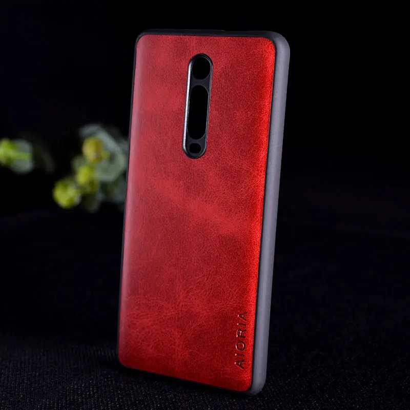 Чехол для xiaomi redmi k20 pro роскошный винтажный кожаный чехол с ТПУ телефона из