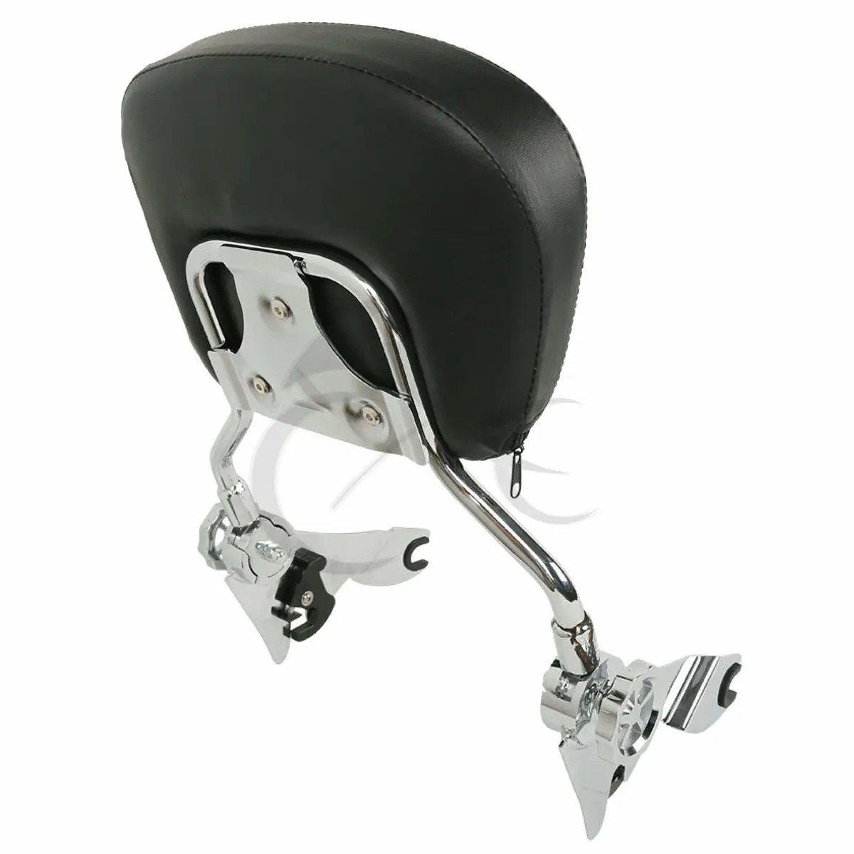 Мотоциклетная черная/хромированная регулируемая стойка для пассажира со спинкой W/Pad для Harley Touring модели уличное движение 2009 +