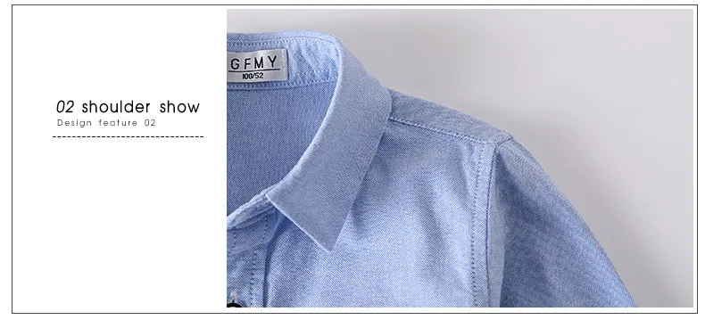 Г. дизайн, Весенние хлопковые рубашки для мальчиков сине-Белая школьная рубашка школьная форма, От 3 до 12 лет рубашки для больших детей, 3888