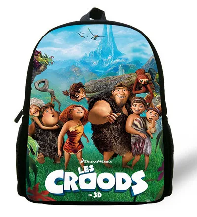 12-дюймовый дети мальчик Школьные ранцы croods Рюкзак Дети Обувь для мальчиков мультфильм рюкзак для детей детский сад Mochilas escolares infantis