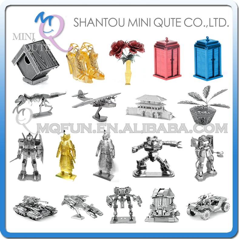

Piece Fun 3D Laser Cut DIY Assembly Models Metal Puzzle Halo UNSC WARTHOG Zakul Golden General Gundam Adult kids educational toy
