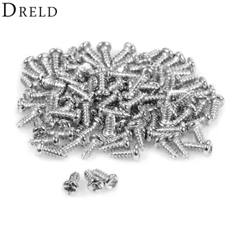 

DRELD 100pcs M3 Alloy Steel Self-tapping Screws Laptop Computer Philips Cross Round Head Self Tapping Screw M3 x 6/8/10/12mm