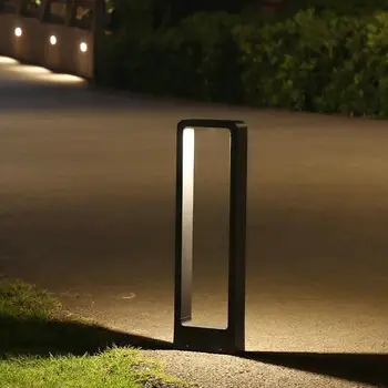 

6PCS 15W COB LED Garden Lawn Lamp Modern Aluminum Pillar Light Outdoor Courtyard villa landscape lawn bollards light
