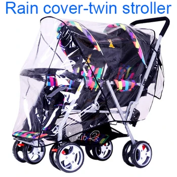 Twin Stroller Rain & Dust Cover 1