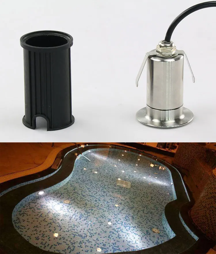 Levou à Prova Lote Mini 1w 3w Levaram Luzes Embutidas Dc12v 24v Ip68 90-260v d' Água Subterrânea Enterrado Lâmpadas Led Spot Andar Debaixo 2 Pçs - 12 Luzes Embutidas DC12V 24V IP68 90-260V LEVOU