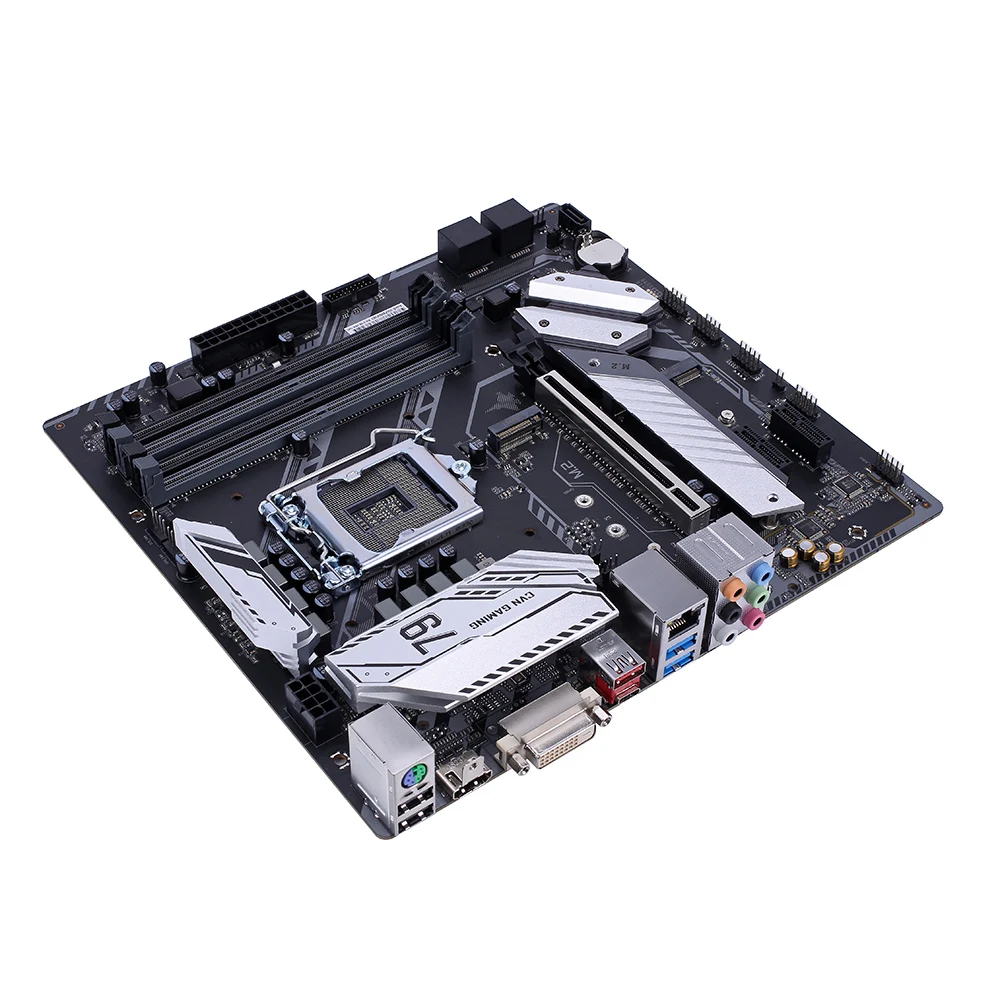 Цветная игровая материнская плата CVN Z390M V20 для игр процессор Intel LGA 1151 DDR4 DVI HDMI mATX материнская плата PCI-E 3,0 M.2 для ПК