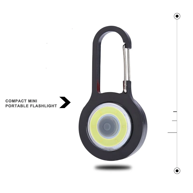 

Keychain Flashlight LED COB Mini Portable Flashlight 3 Modes Emergency Camping Tent Keychain Torch Lamp
