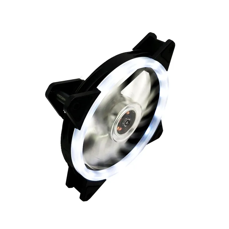 LED 120mm 52CFM De-vibration Rubber DC 12V PC Computer Cooler Cooling Fan