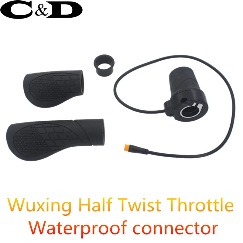 Высокое качество Половина поворот дроссельной заслонки для 24 V/36 V 48 V/60 V/72 V электровелосипеда бренд Wuxing 192X с водонепроницаемым разъемом