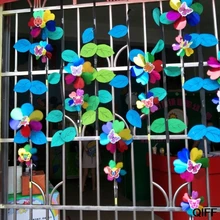 Красочные Блестки ветряная мельница ветер Спиннер домашний сад двор декоративные Детские игрушки May06