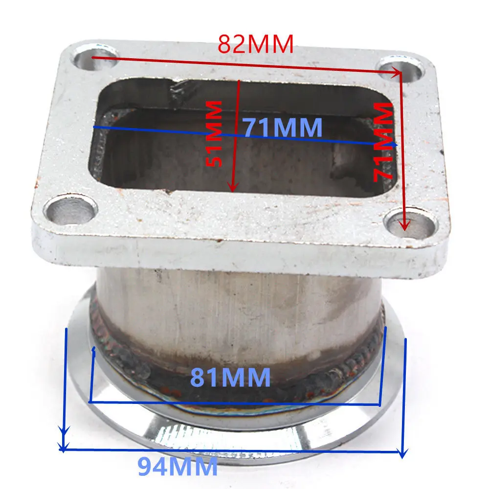 " дюймов 76 мм из нержавеющей стали V band адаптер фланец для T4 Turbo V-Band адаптер