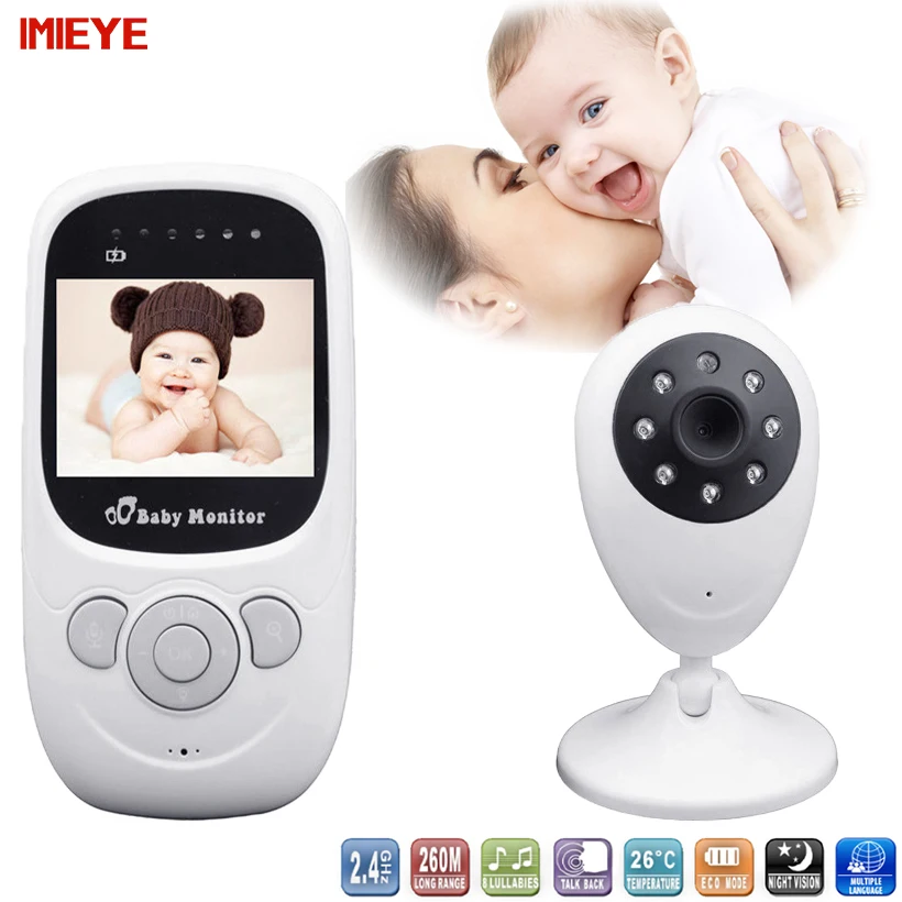 

IMIEYE 720P Wireless Infant Radio Babysitter Digital Video Camera Sleeping Monitor Night Vision Temperature Display Radio Nanny