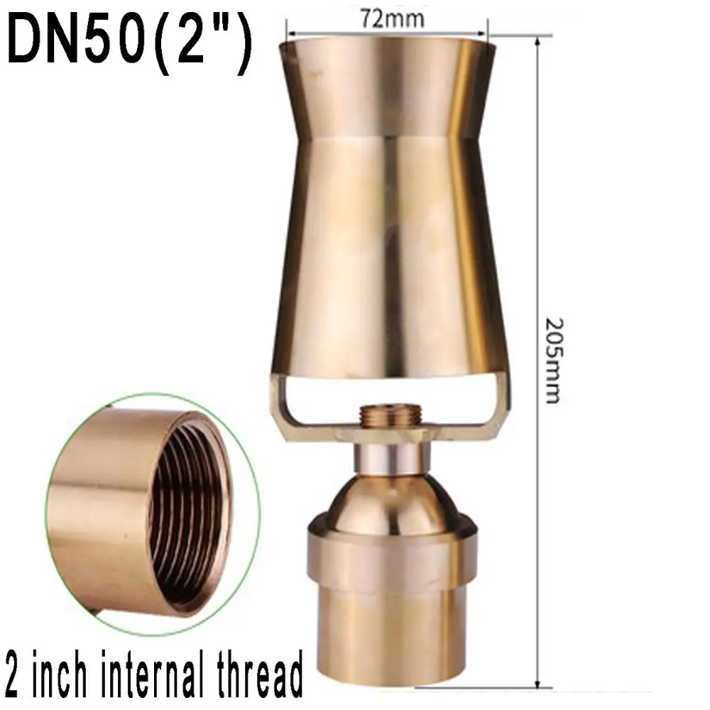 DN15 DN20 DN25 латунь кедра ледяная башня насос фонтана, опрыскиватели, пруд сопло насоса, Пейзаж сада разбрызгиватель, островного типа фонтаны - Цвет: DN50(2 inch)0.91kg