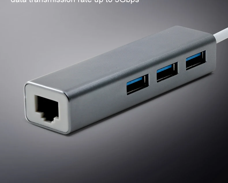 OFCCOM USB Ethernet адаптер с 3 Порты USB 3,0 концентратор для RJ45 10/100 Мбит/с Соединительная плата локальной компьютерной сети сплиттер для портативных компьютеров Mac iOS