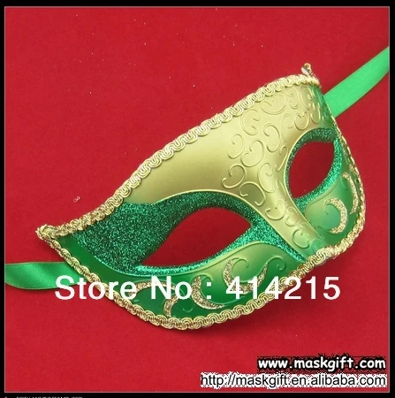 Новое поступление Быстрая Зеленая и Золотая Венецианская Маскарадная маска