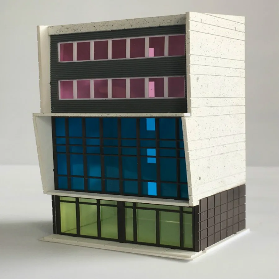 

1/150 160 architectural scene abs diy model scale plastic building for hobby model maker