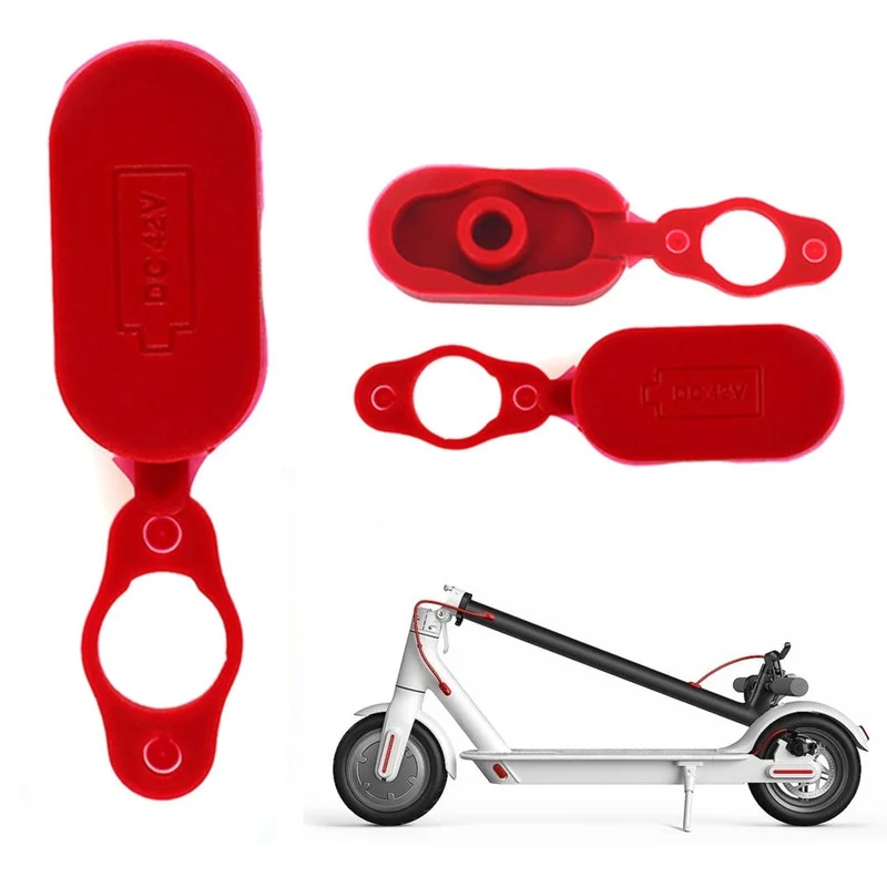 دائم لوح التزلج استبدال البطارية الطاقة شاحن خط حفرة غطاء سيليكون مقبس مطاطي ل XIAOMI Mijia M365 سكوتر كهربائي