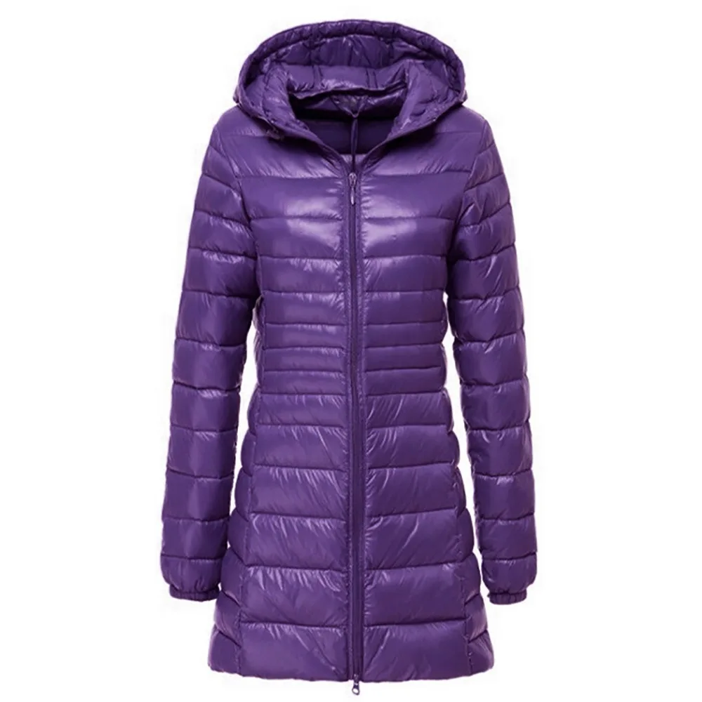 Новинка 2018 осенне зимняя женская куртка на утином пуху S ~ 6XL облегающие парки