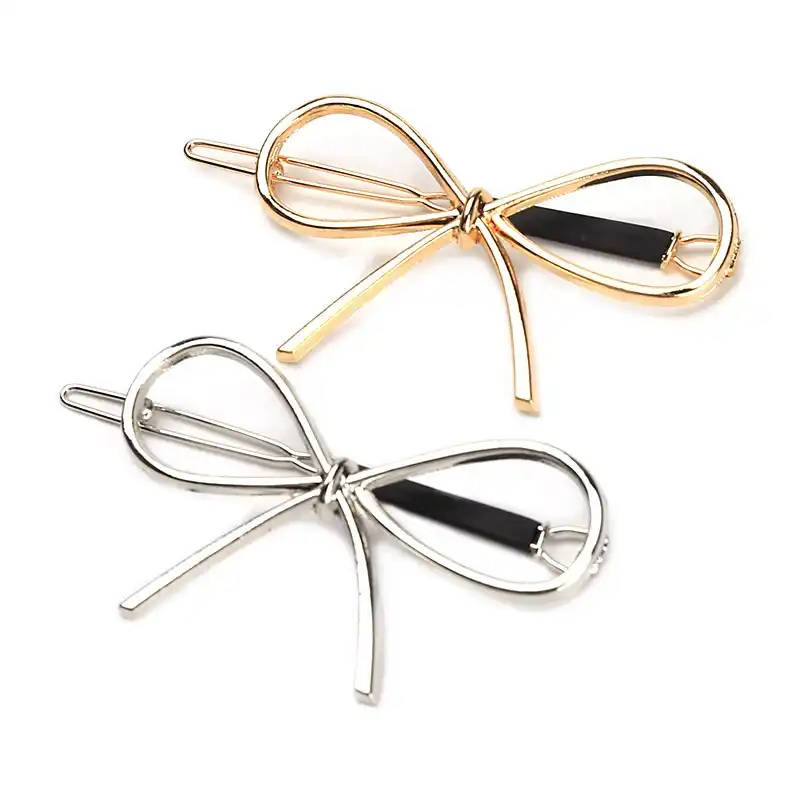 Новые старинные шпильки с металлическим бантом заколки для волос для девочек женские аксессуары для волос заколки новые брендовые заколки ...