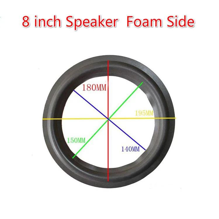 AIYIMA 2 шт. 8 дюймов кольцо из вспененного материала для динамика губка сторона низкочастотный динамик с басами кольцо из вспененного материала для динамика ремонт аксессуары DIY пузырь Rdge кольцо круг