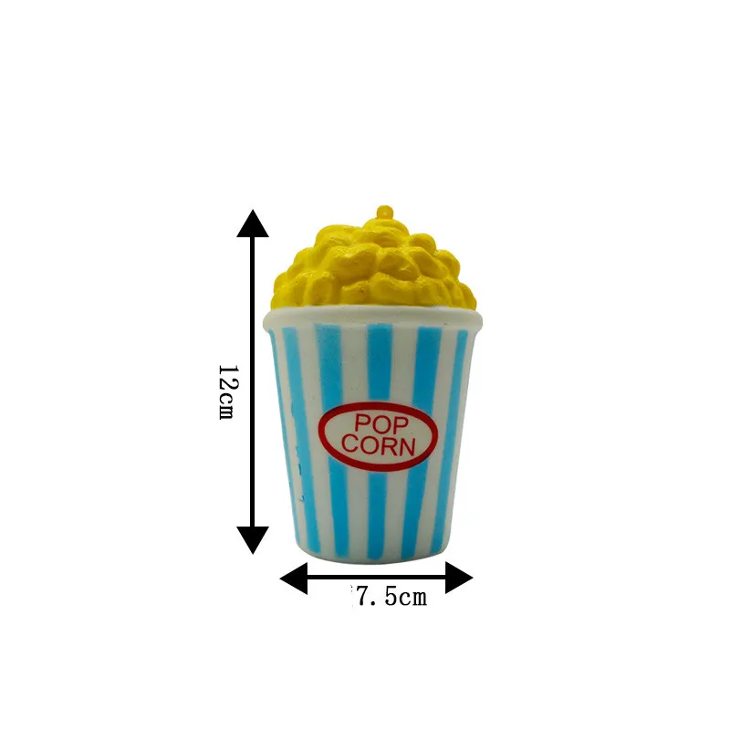 Милый 12 см Jumbo Squeeze попкорн мягкий медленно поднимающийся хлеб воздушная Кукуруза ремни DIY Декор Детская игрушка подарок игрушки для снятия стресса