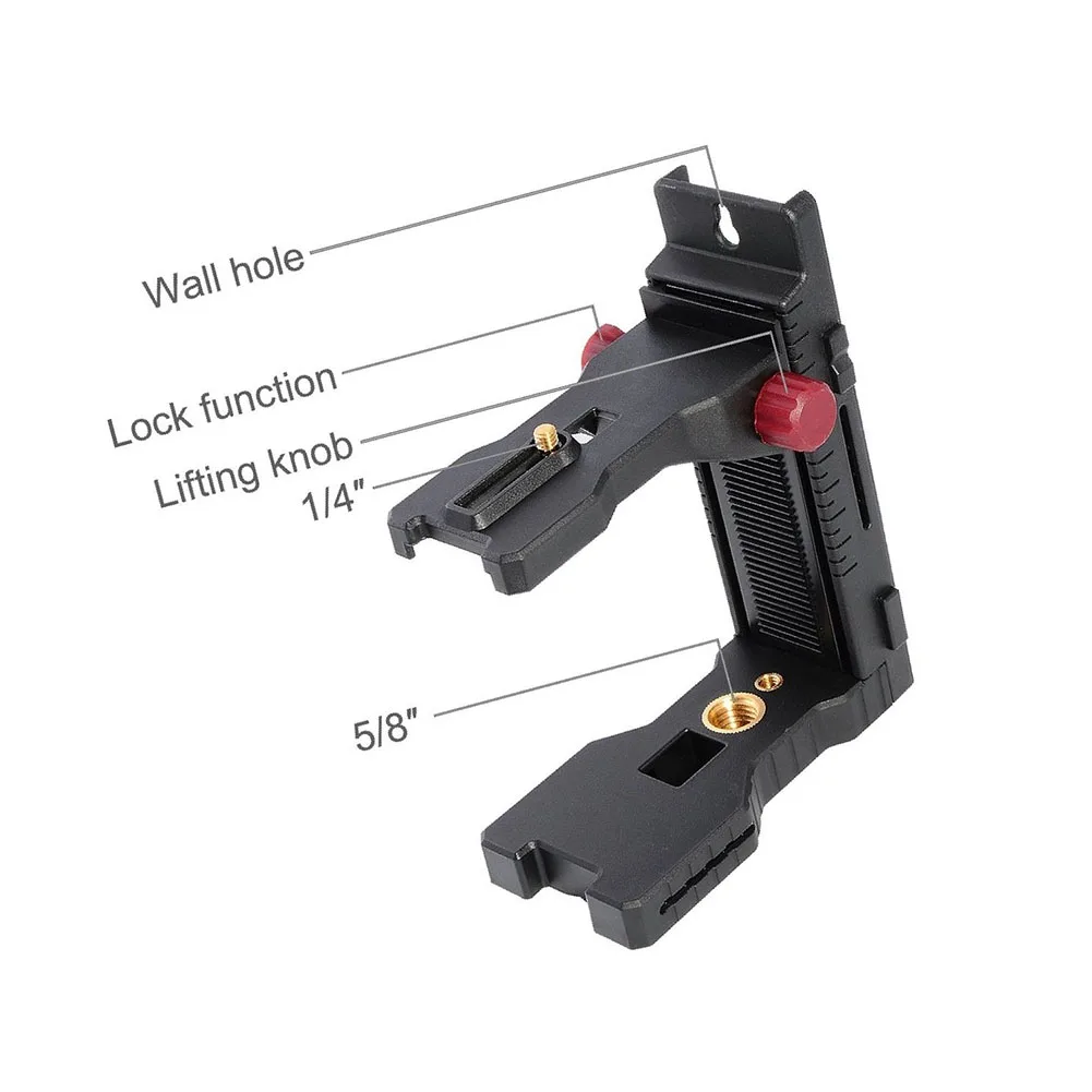 

Universal Wall Mounted Adapter Plastic Durable Holder 1/4inch Thread Adjustable Magnetic Bracket Infrared Level Hangs L Shape