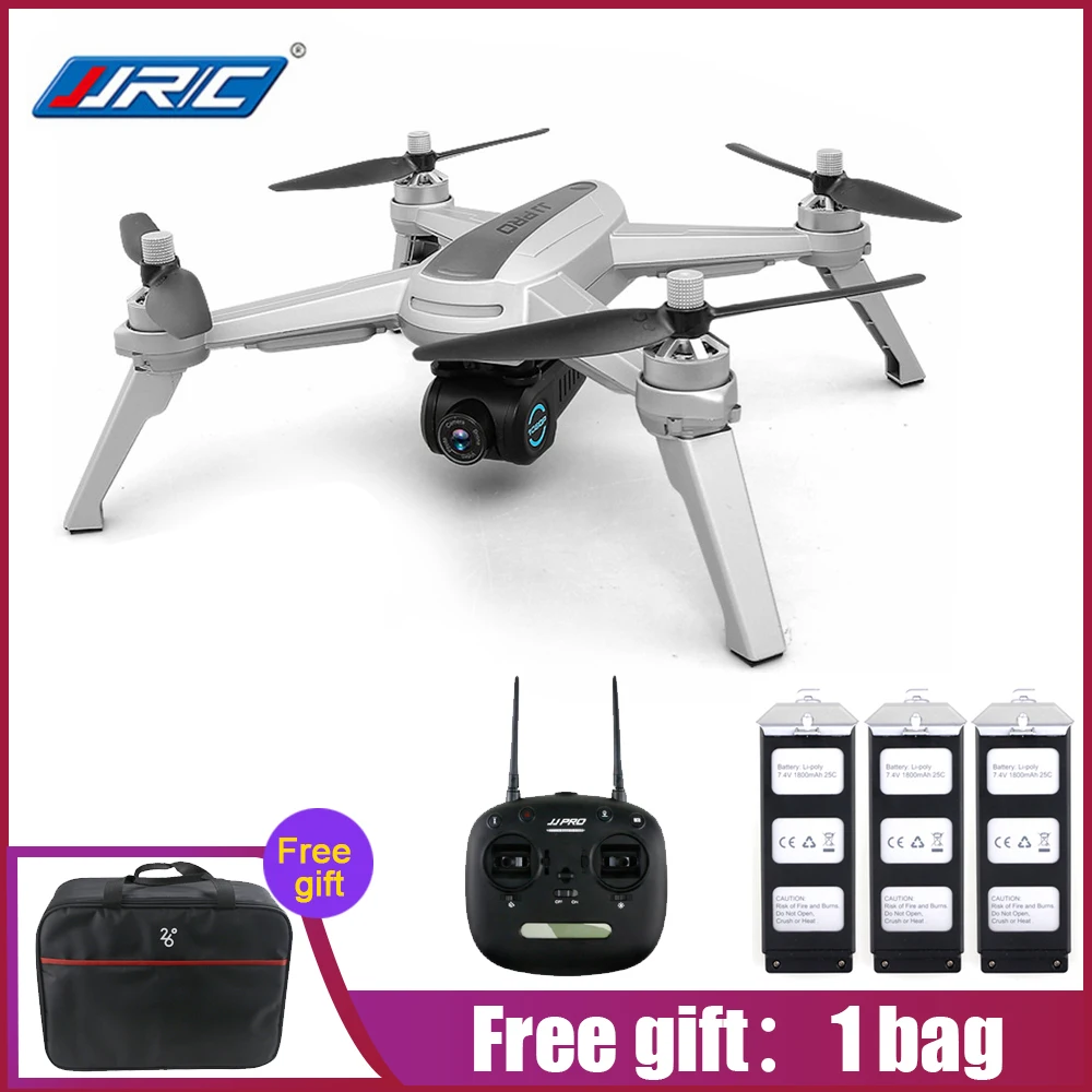 

JJRC JJPRO X5 5G WiFi FPV RC Drone GPS Positioning Brushless Helicopters 1080P Camera Point Of Interesting Follow 3 Batteries
