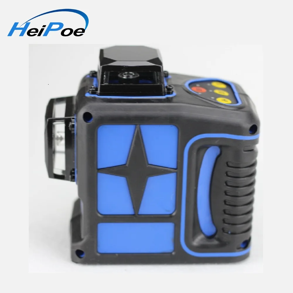 360 degree automatic electronic self-leveling 12 lines red beam 3D laser level with fully automatic wall mount