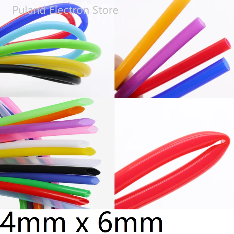 

Silicone Tube ID 4mm x 6mm OD Flexible Rubber Hose Thickness 1mm Food Grade Soft Milk Beer Drink Pipe Water Connector Colorful