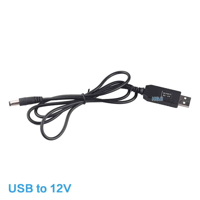 10 шт. USB 5 В к DC 9 В/12 В повышающий кабель DC5.5* 2,5/2,1 мм USB to12V автомобильное зарядное устройство сигарета зажигалка гнездовая розетка - Цвет: USB 5V to 12V