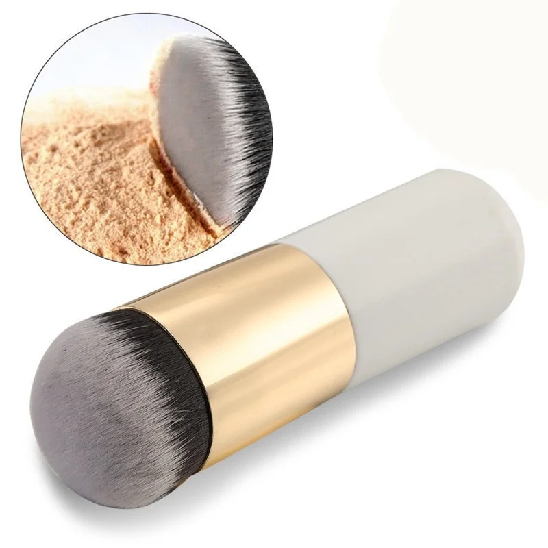 

1Pc Chubby Pier Foundation Brush Makeup Brushes BB Cream Loose Powder Brush Flat Kit Pincel Maquiagem Make up Brushes